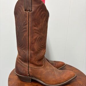 Code West Brown Leather Women's Cowboy Boots Size 6.5M